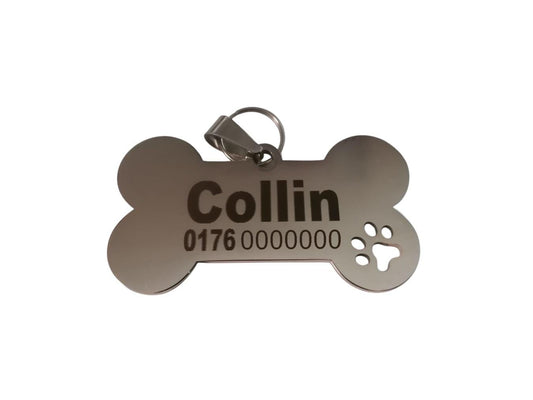 Hundemarke Knochen personalisiert
